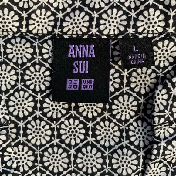 Anna Sui x Uniqlo Boho Peasant Midi Dress - Cotton - Size Large - Picture 5 of 10